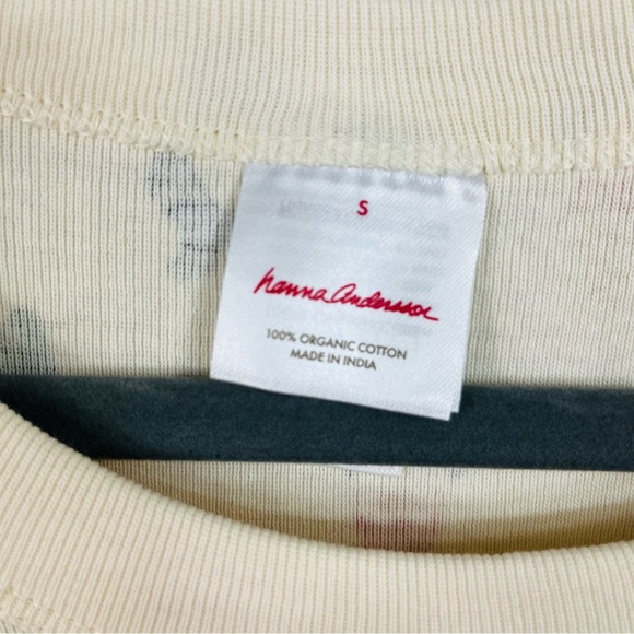 Hanna Andersson Size Small Gnome Cream Long Sleeve Pajama Sleep Top SIB - Picture 5 of 5